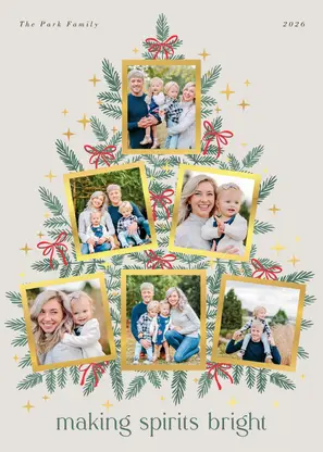 Christmas Tree Foil Collage