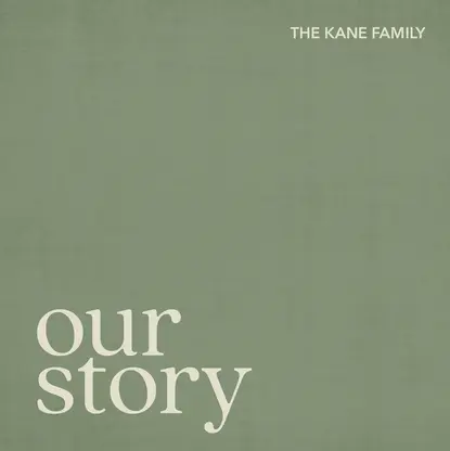 Sage Faux Linen Coffee Table Book