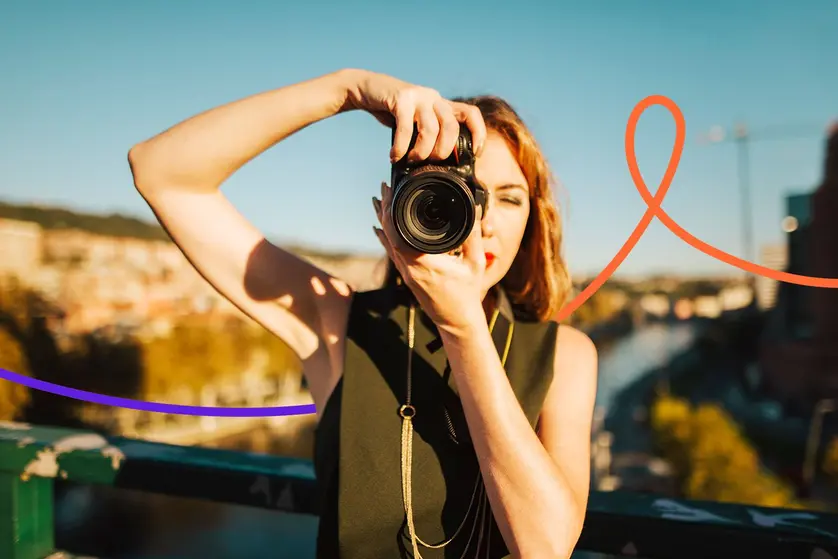 An image of a photographer taking a photo.