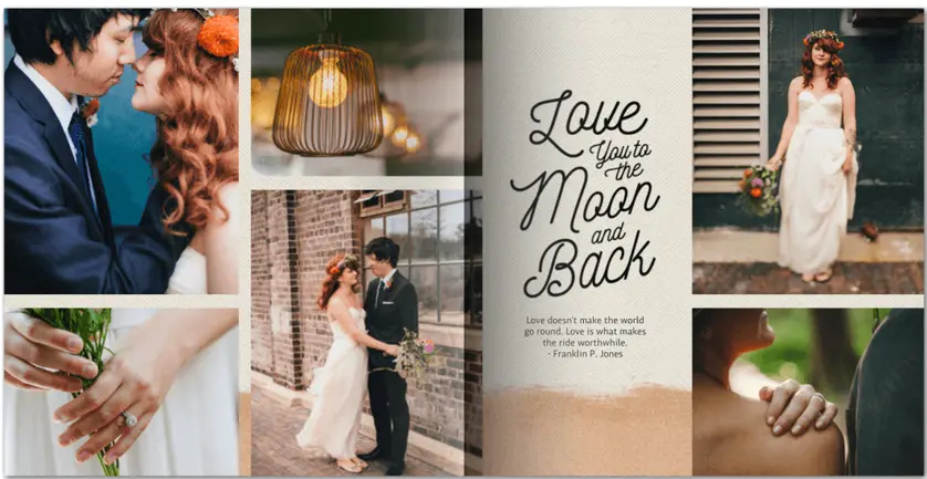 professional wedding photo book