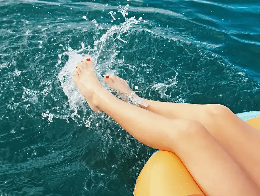 A person enjoying the sea